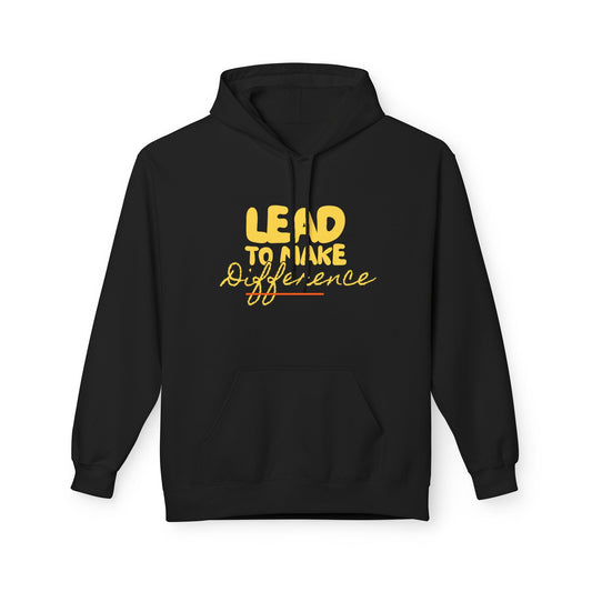 Lead to Make a Difference Hoodie — Inspirational Christian Cross Sweatshirt