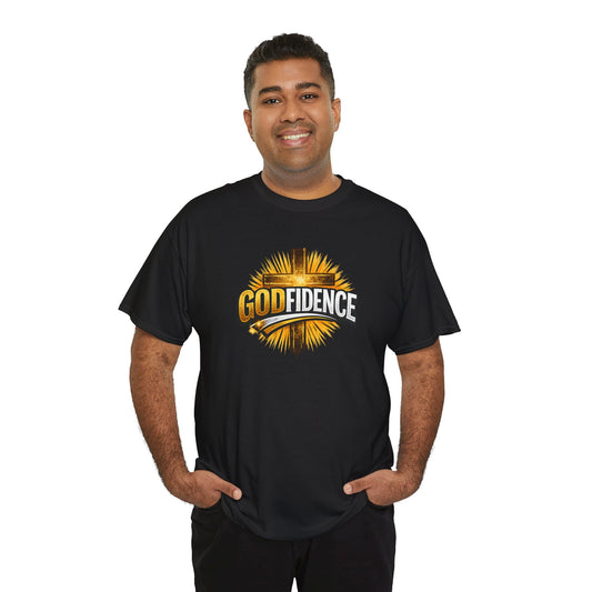Godfidence Cross T‑Shirt — Christian Faith Graphic Tee
