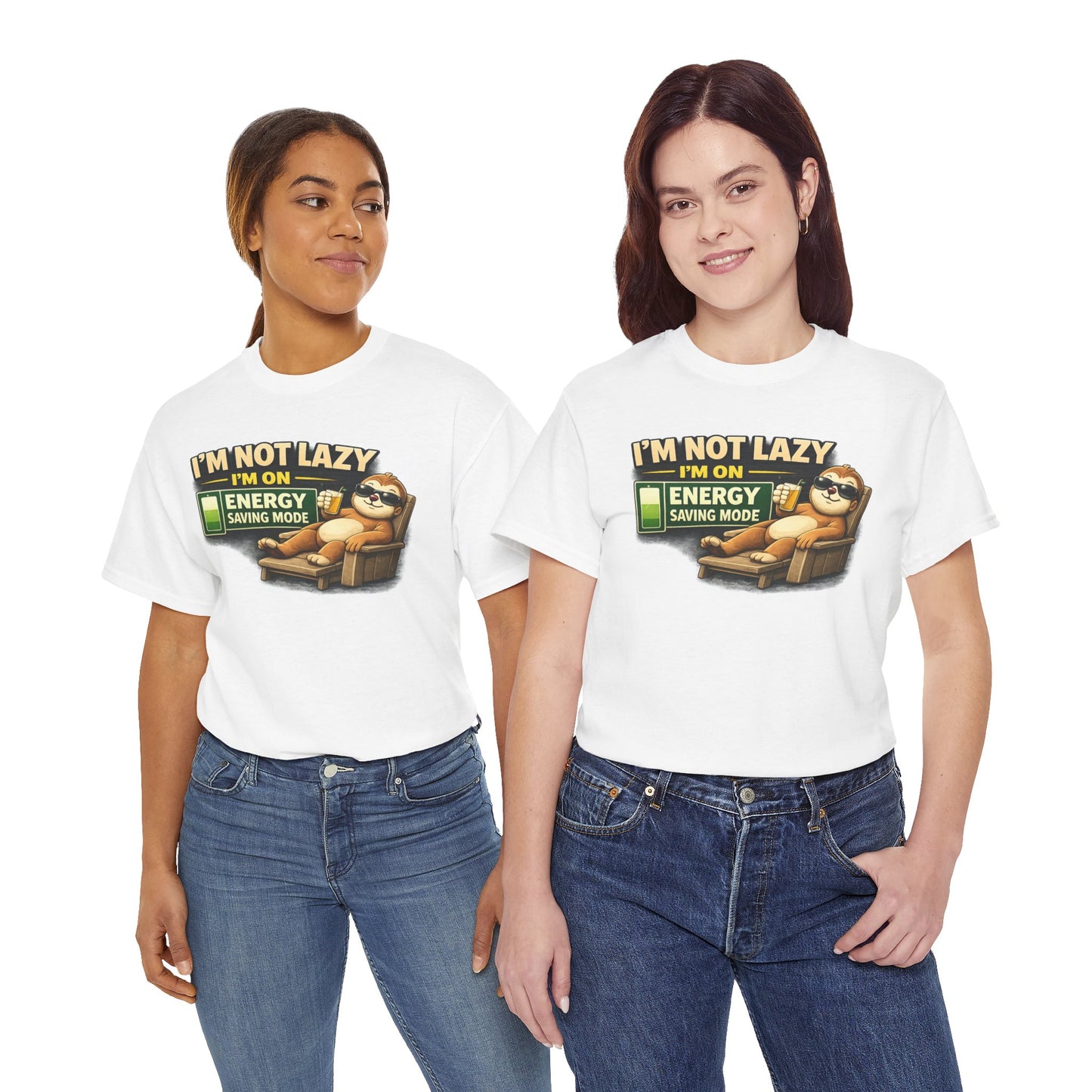 Sloth 'I'm Not Lazy — I'm on Energy Saving Mode' T-Shirt