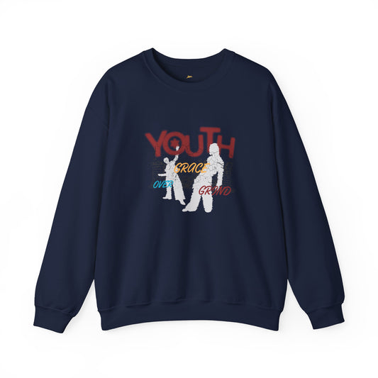 Youth Vibes Graphic Sweatshirt – 'Youth' Street Art Crewneck
