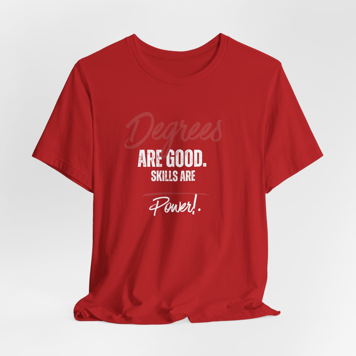 Degrees Script T‑Shirt — Minimal Retro Graphic Tee