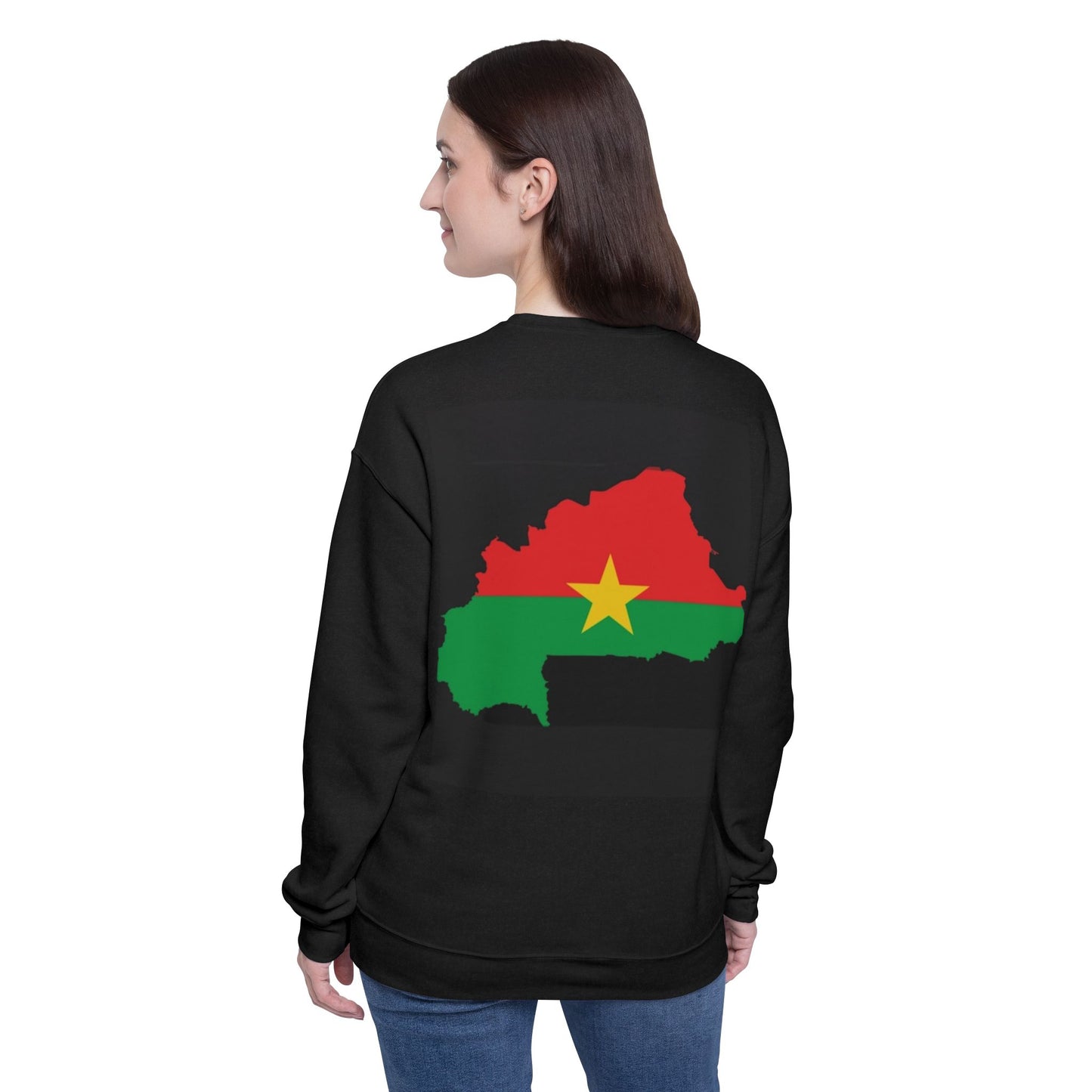 Burkina Faso Flag Fist Sweatshirt - Pan-African Pride Crewneck