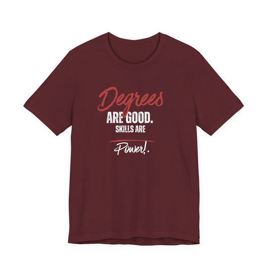 Degrees Script T‑Shirt — Minimal Retro Graphic Tee