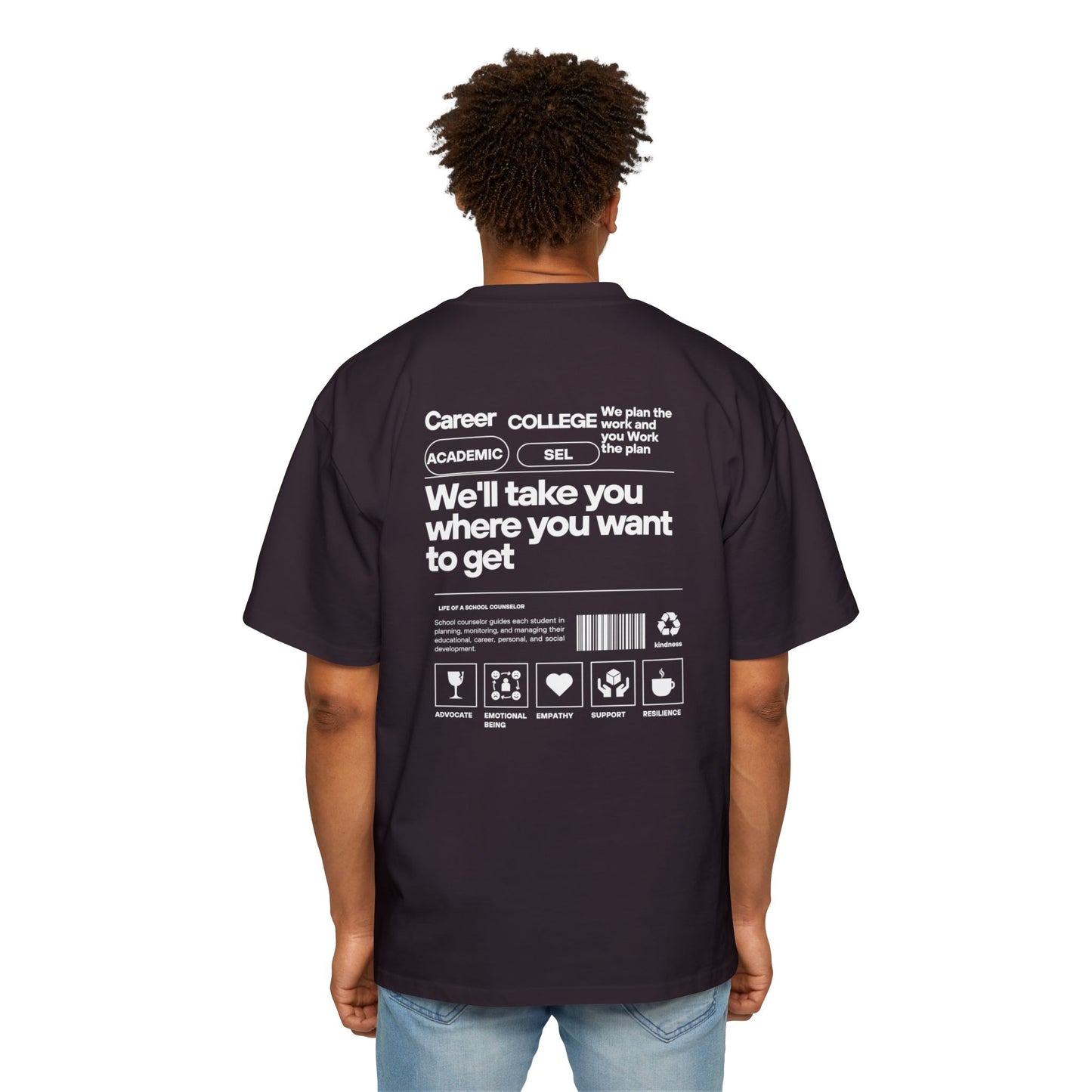Black career college T-shirt