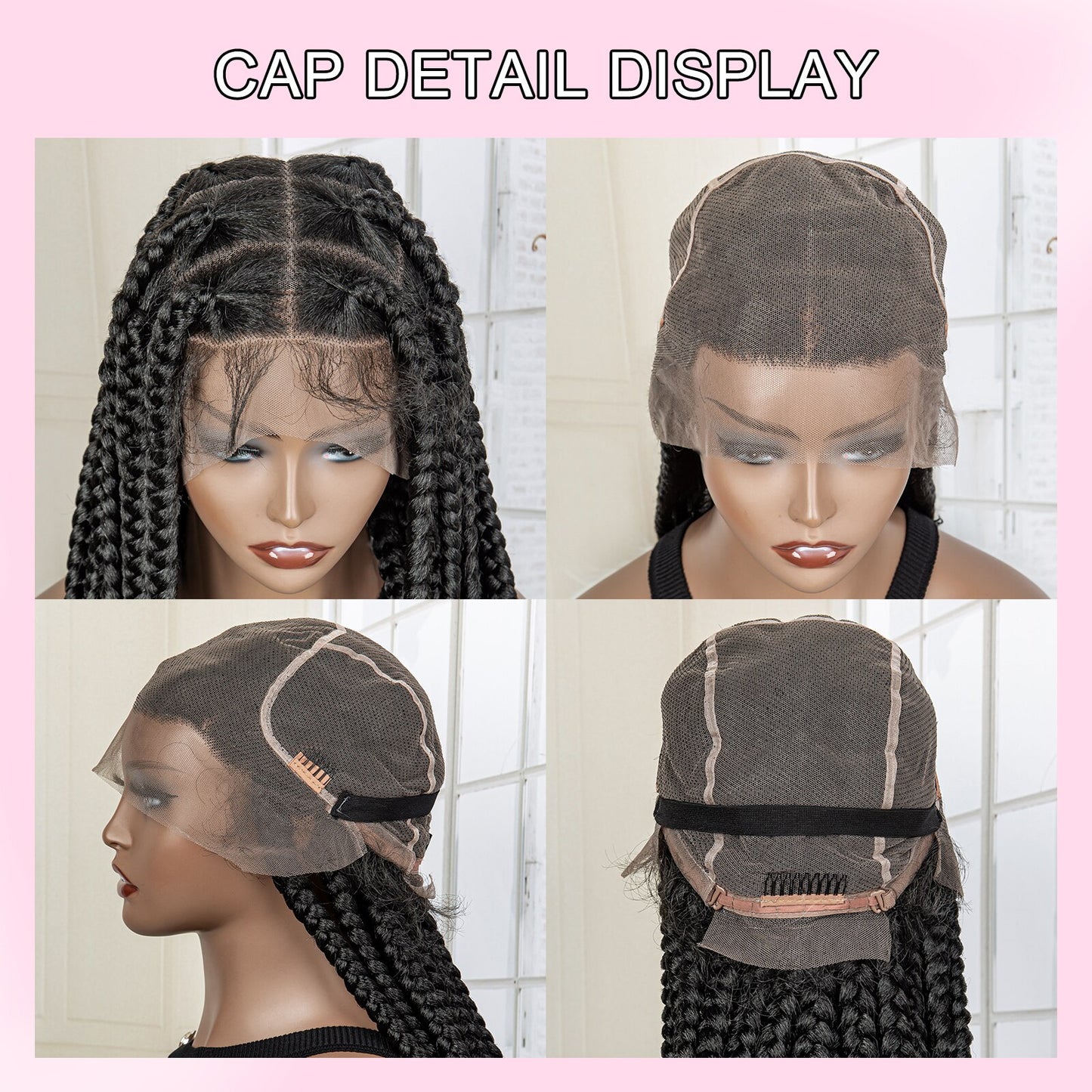 Synthetic Lace Front Knotless Cornrow Wig