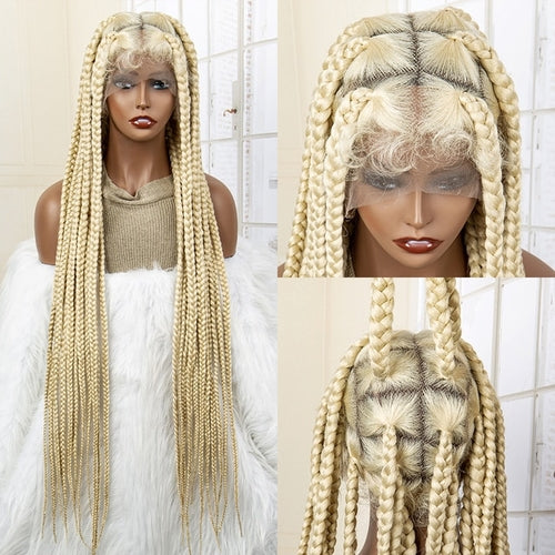 Synthetic Lace Front Knotless Cornrow Wig