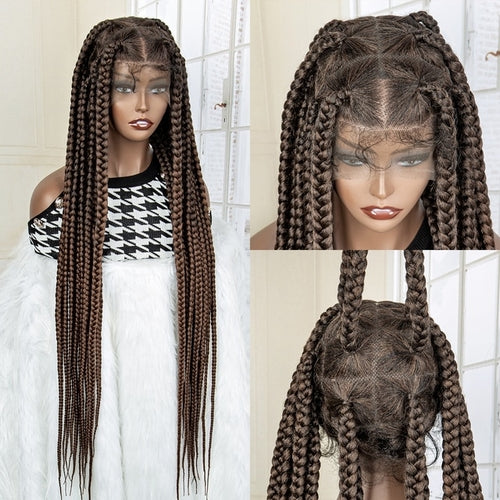 Synthetic Lace Front Knotless Cornrow Wig