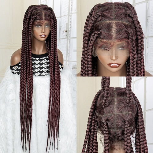 Synthetic Lace Front Knotless Cornrow Wig