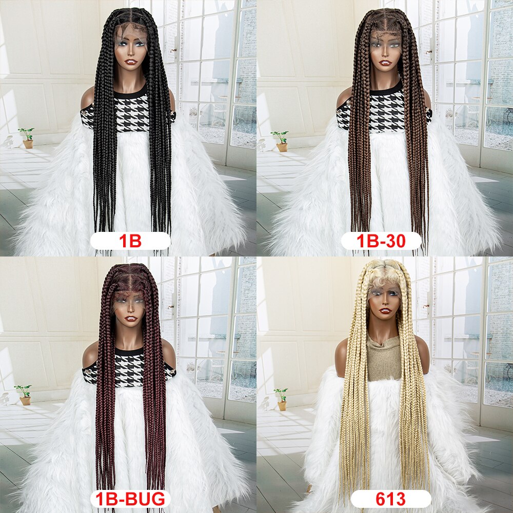 Synthetic Lace Front Knotless Cornrow Wig