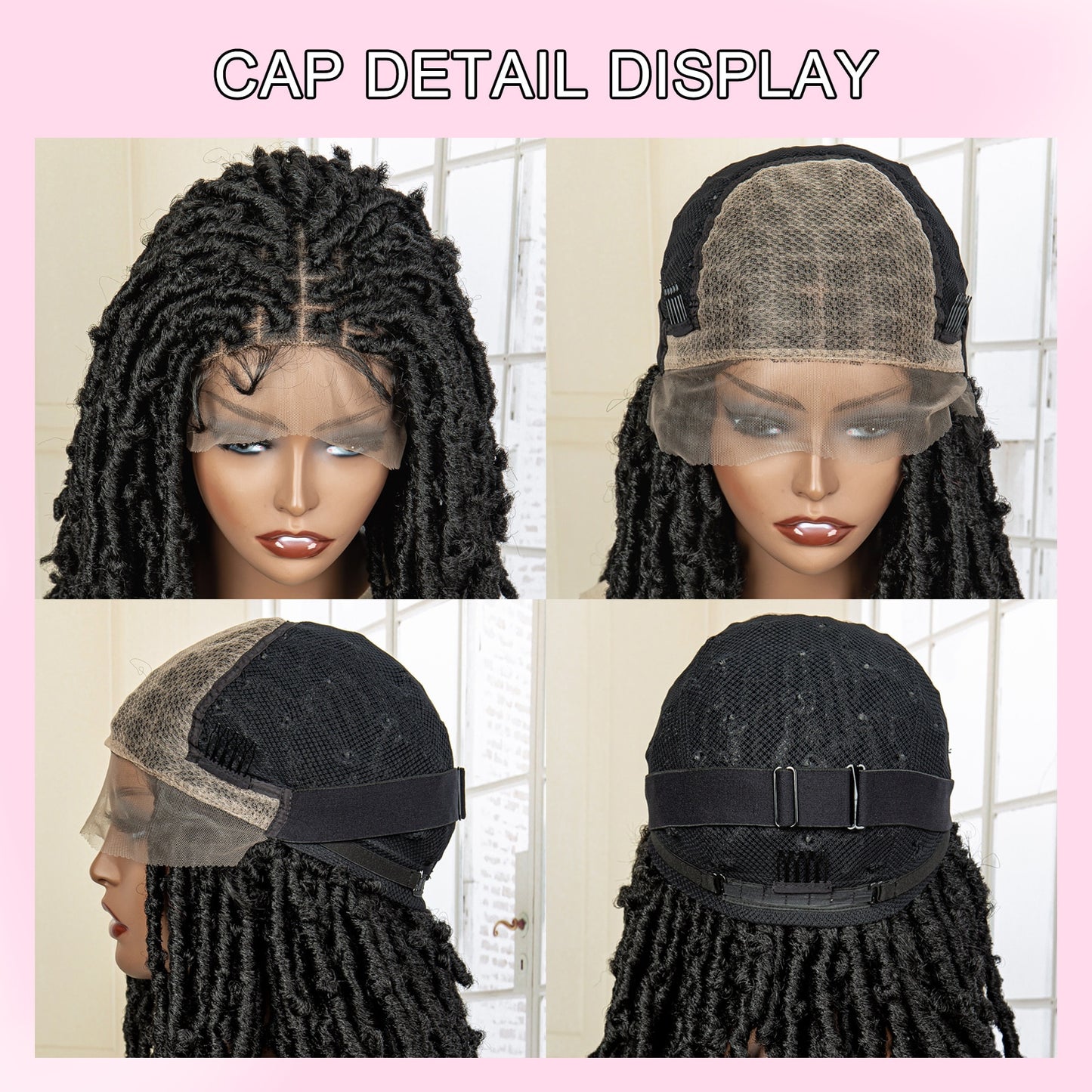 Knotless Synthetic Dreadlock Lace Wig for Black Hair