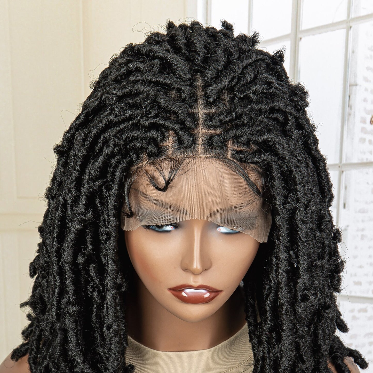 Knotless Synthetic Dreadlock Lace Wig for Black Hair
