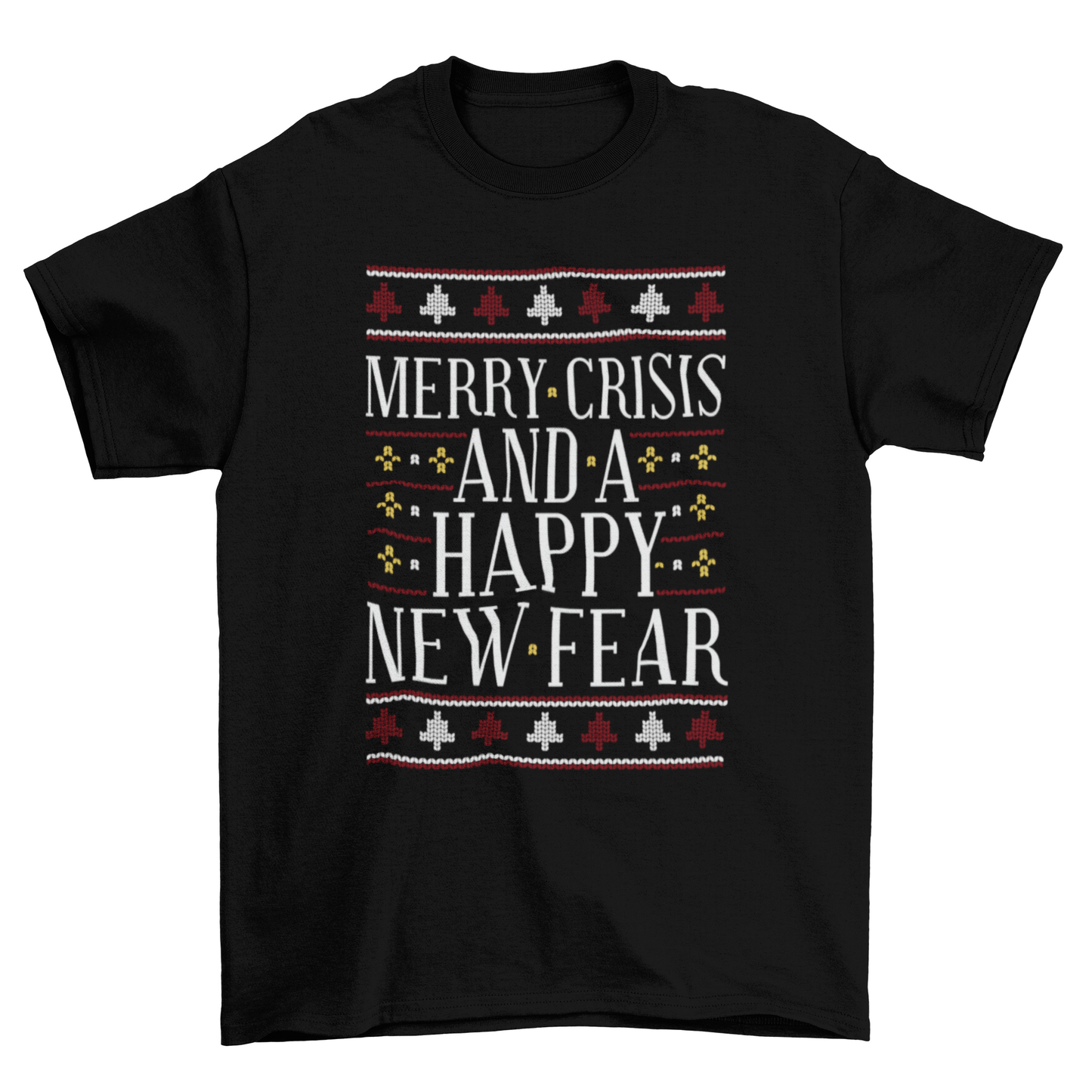 Merry crisis ugly sweater t-shirt