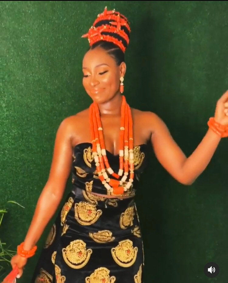 Ada Eze dress. Isiagu African Igbo Bride Outfit