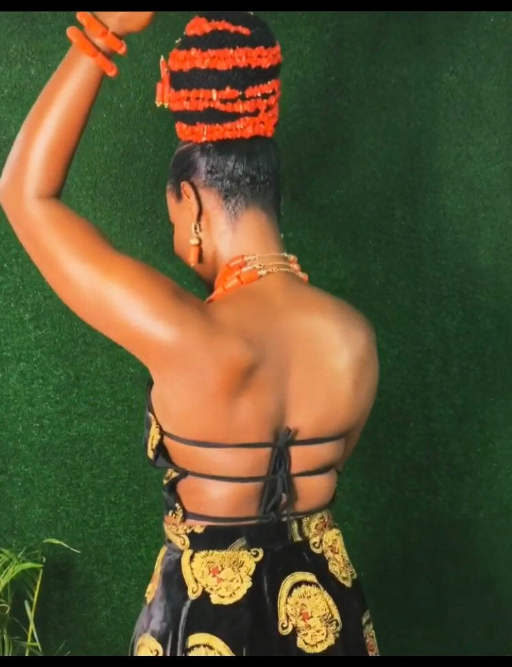 Ada Eze dress. Isiagu African Igbo Bride Outfit