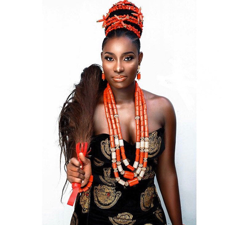 Ada Eze dress. Isiagu African Igbo Bride Outfit