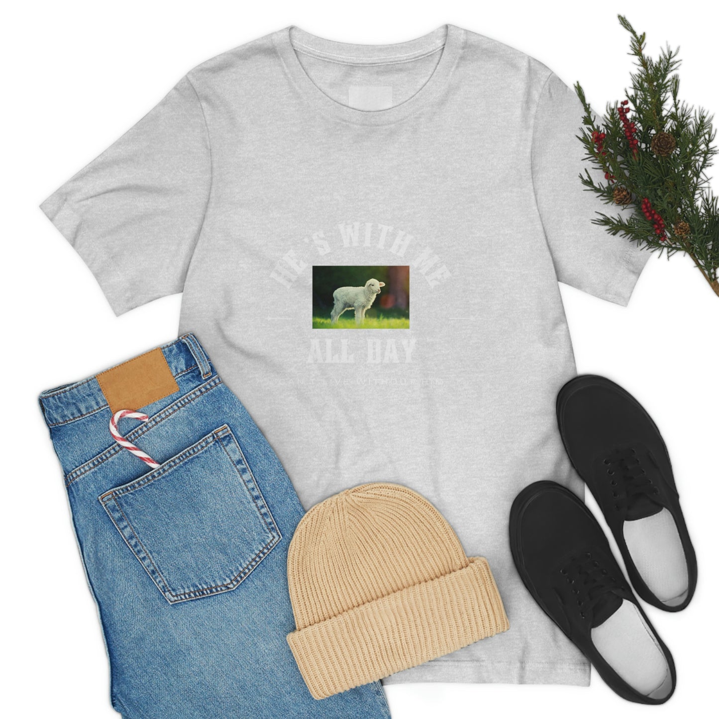 He's With Me All Day Tee