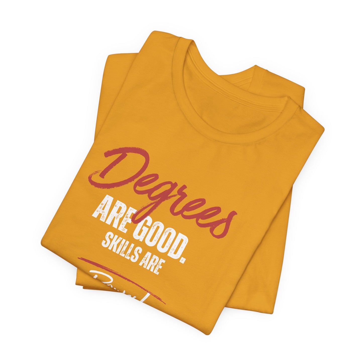 Degrees Script T‑Shirt — Minimal Retro Graphic Tee