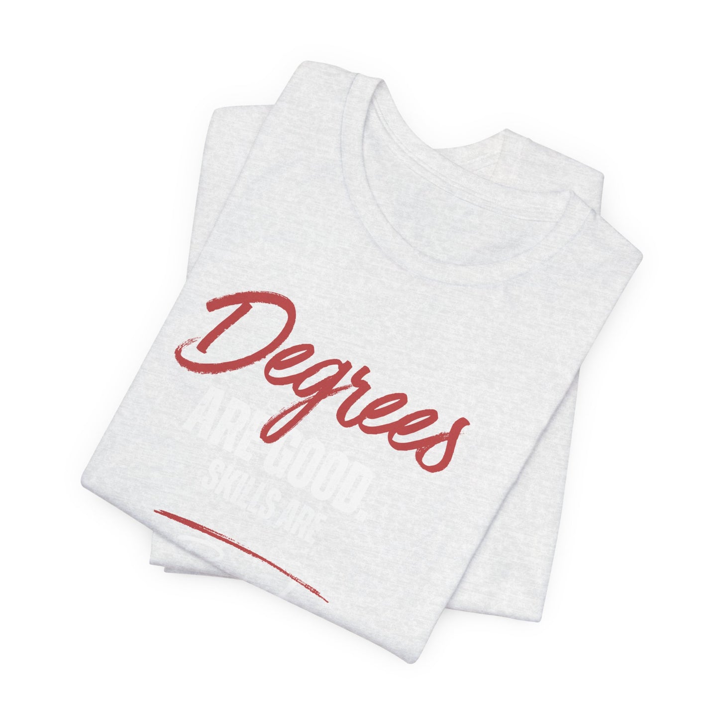 Degrees Script T‑Shirt — Minimal Retro Graphic Tee
