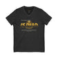 V-Neck Tee — 'Faith without Work is Dead' Vintage Sun Graphic