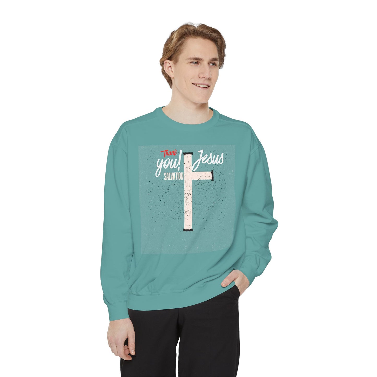 Grace Cross Sweatshirt — "Candidate of Grace" Christian Pullover