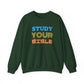 Crewneck Sweatshirt — "Skilled, Called, Empowered" Colorful Watercolor Design