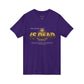 V-Neck Tee — 'Faith without Work is Dead' Vintage Sun Graphic