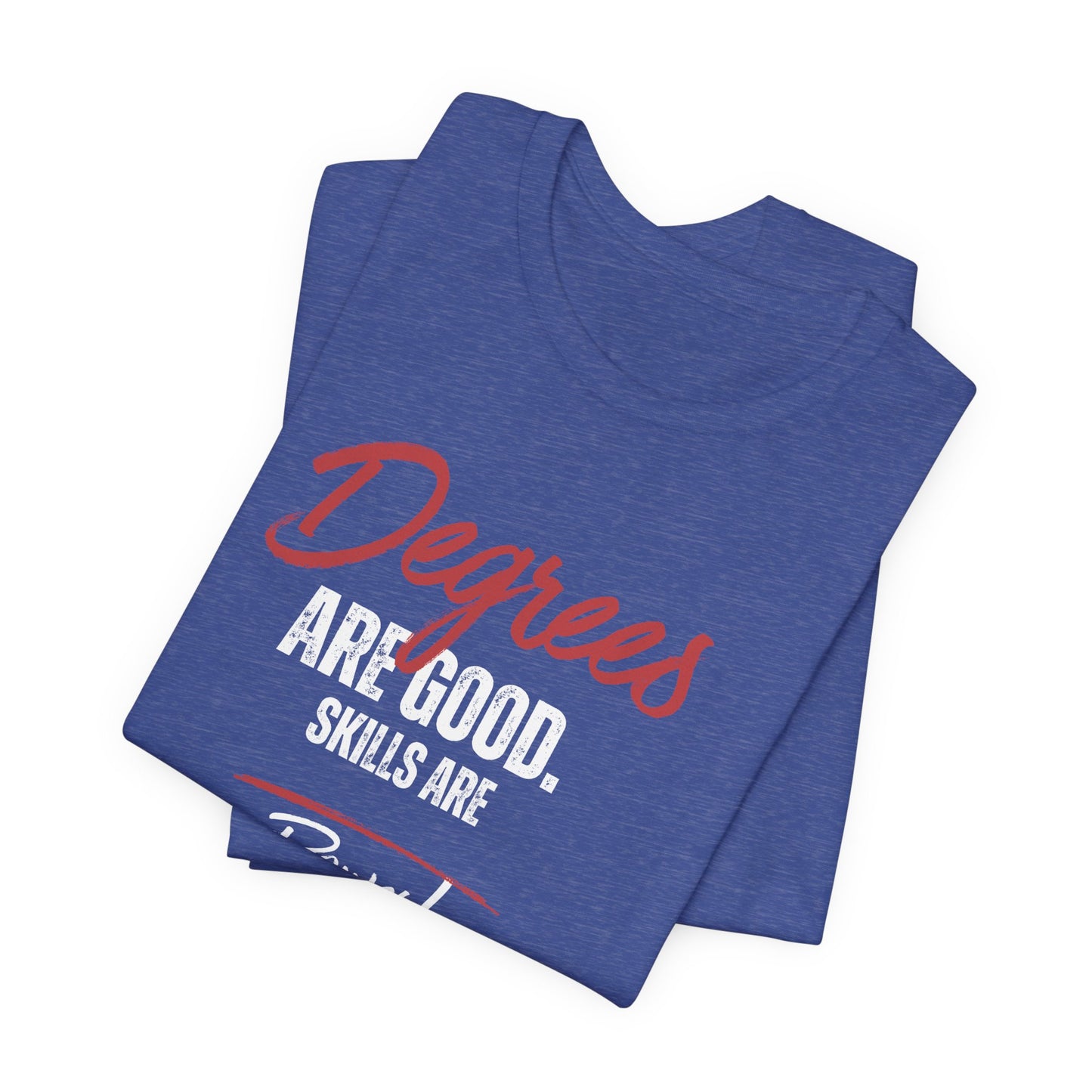 Degrees Script T‑Shirt — Minimal Retro Graphic Tee
