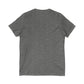 V-Neck Tee — 'Faith without Work is Dead' Vintage Sun Graphic