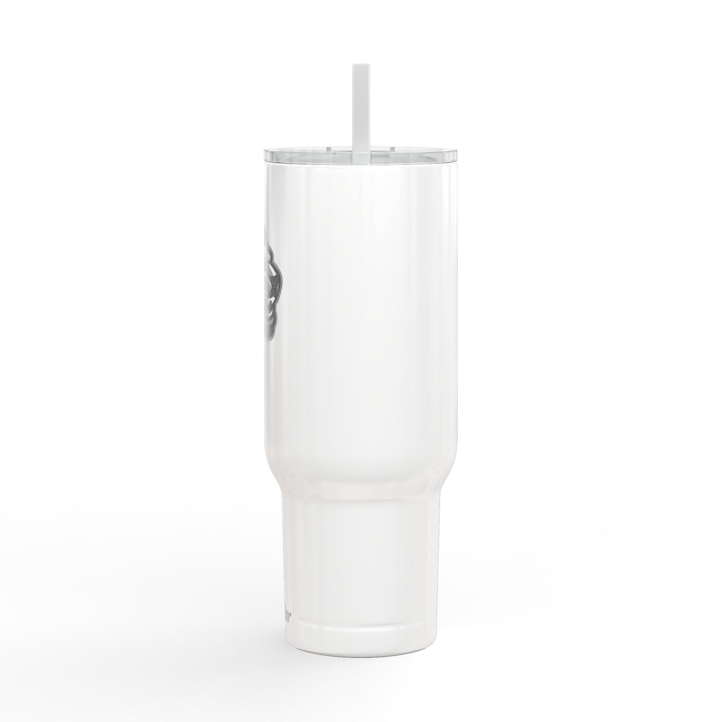 40oz Engraved Insulated Tumbler with Lid & Straw — Wildlife Cat Logo
