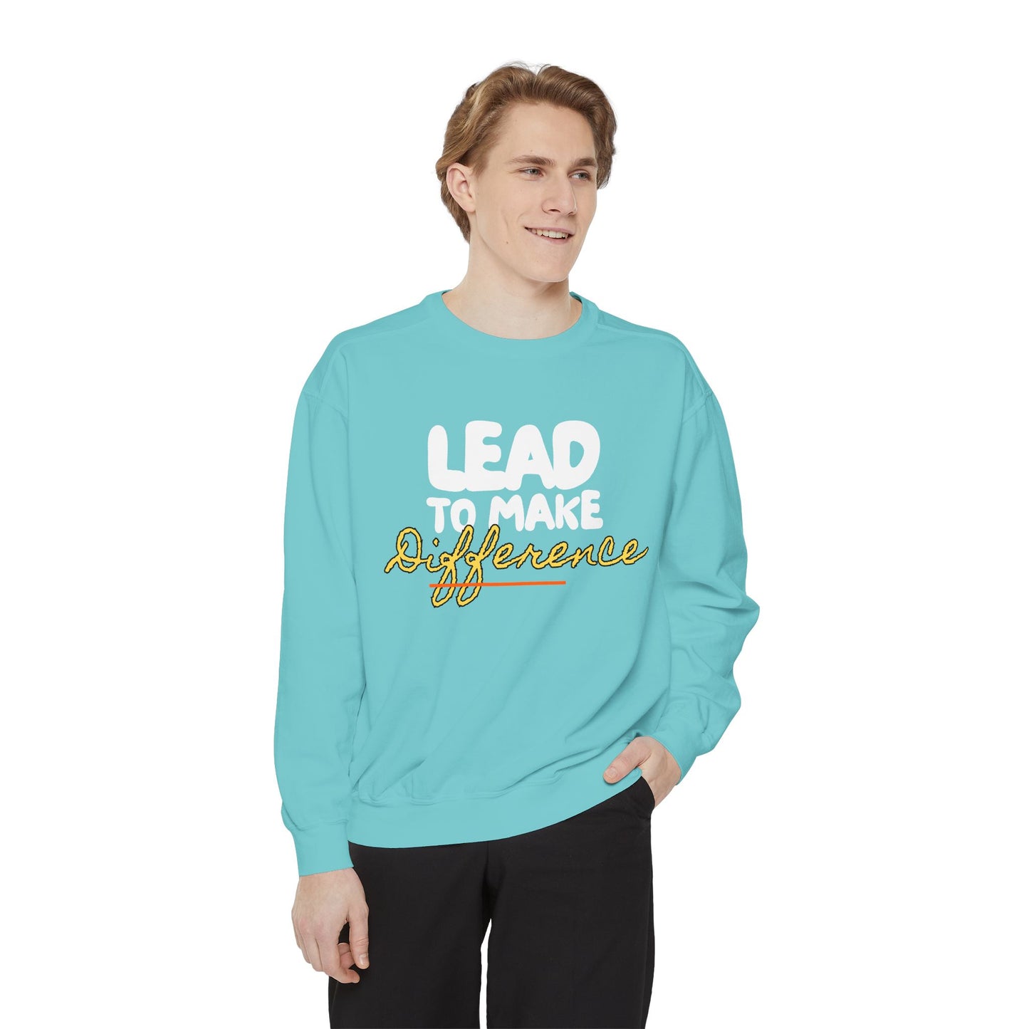 Difference Sweatshirt — Script Logo Pullover for Activism & Positive Vibes