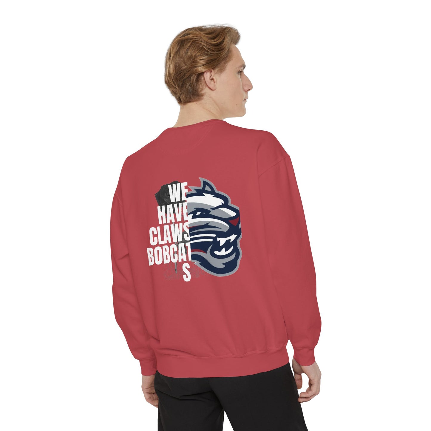 Bobcat Logo Sweatshirt — Retro Distressed Crewneck