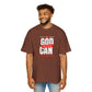 God Can Men's Heavy Oversized Tee