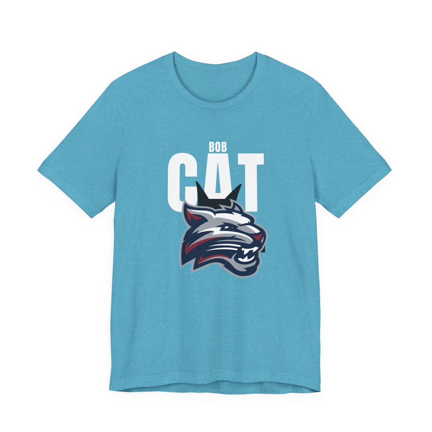 Bobcats Head Graphic Tee — Athletic Mascot T‑Shirt