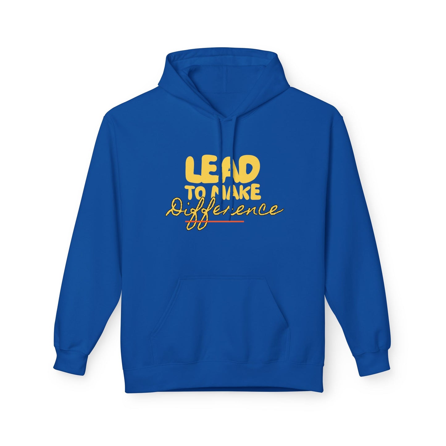 Lead to Make a Difference Hoodie — Inspirational Christian Cross Sweatshirt