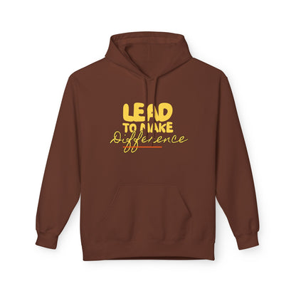 Lead to Make a Difference Hoodie — Inspirational Christian Cross Sweatshirt