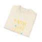 Faith Over Fear T-Shirt — Inspirational Christian Tee with Soft Script & Heart Accents