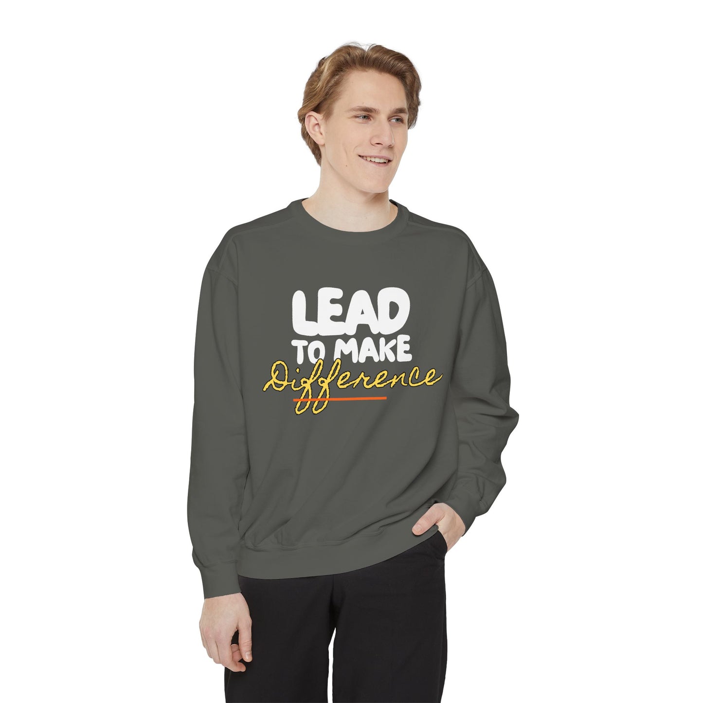 Difference Sweatshirt — Script Logo Pullover for Activism & Positive Vibes