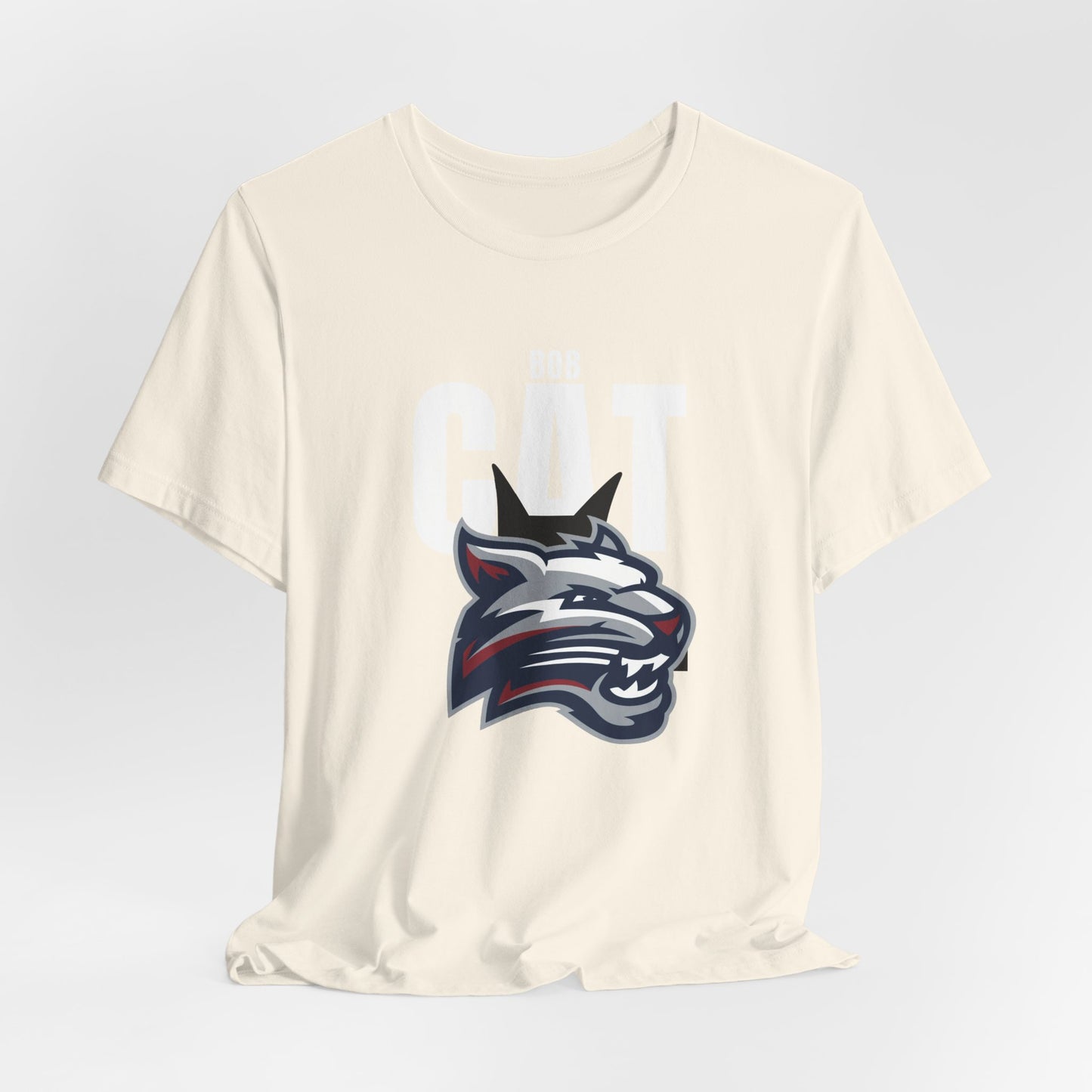 Bobcats Head Graphic Tee — Athletic Mascot T‑Shirt