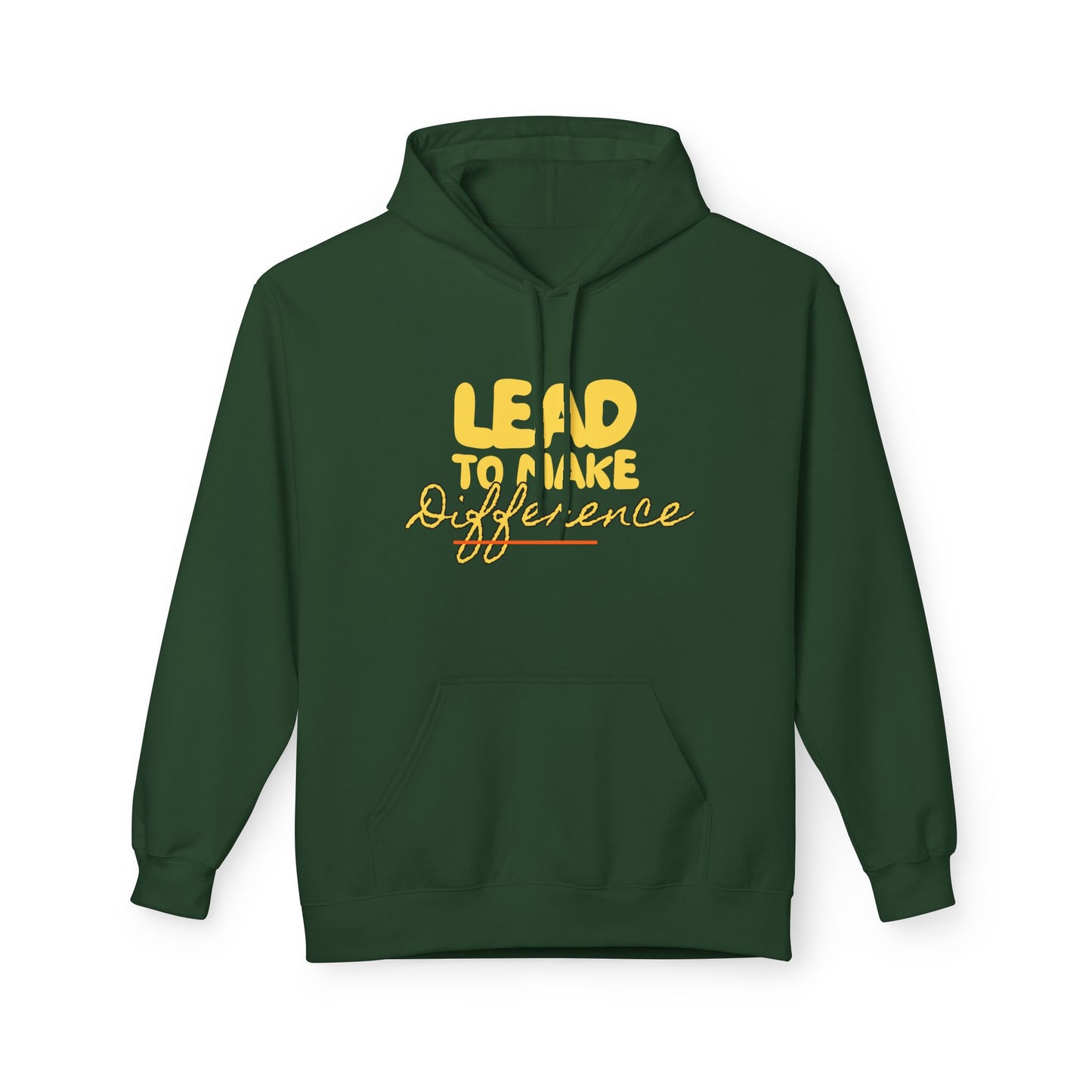 Lead to Make a Difference Hoodie — Inspirational Christian Cross Sweatshirt