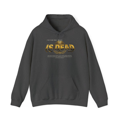 Hoodie — 'Without work is Dead' Gold Baroque Graphic Hooded Sweatshirt