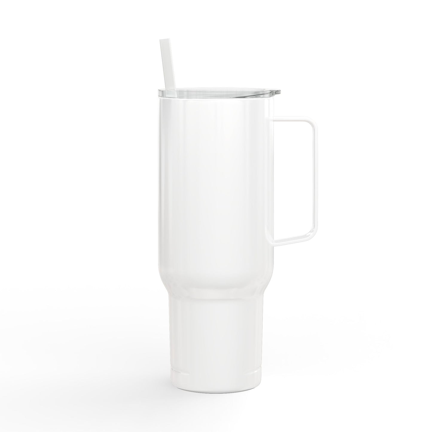 40oz Engraved Insulated Tumbler with Lid & Straw — Wildlife Cat Logo