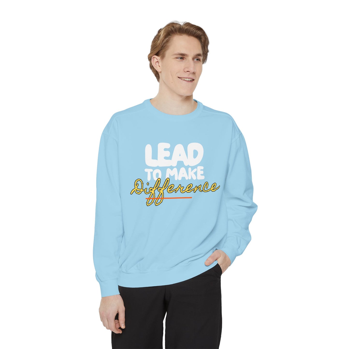 Difference Sweatshirt — Script Logo Pullover for Activism & Positive Vibes