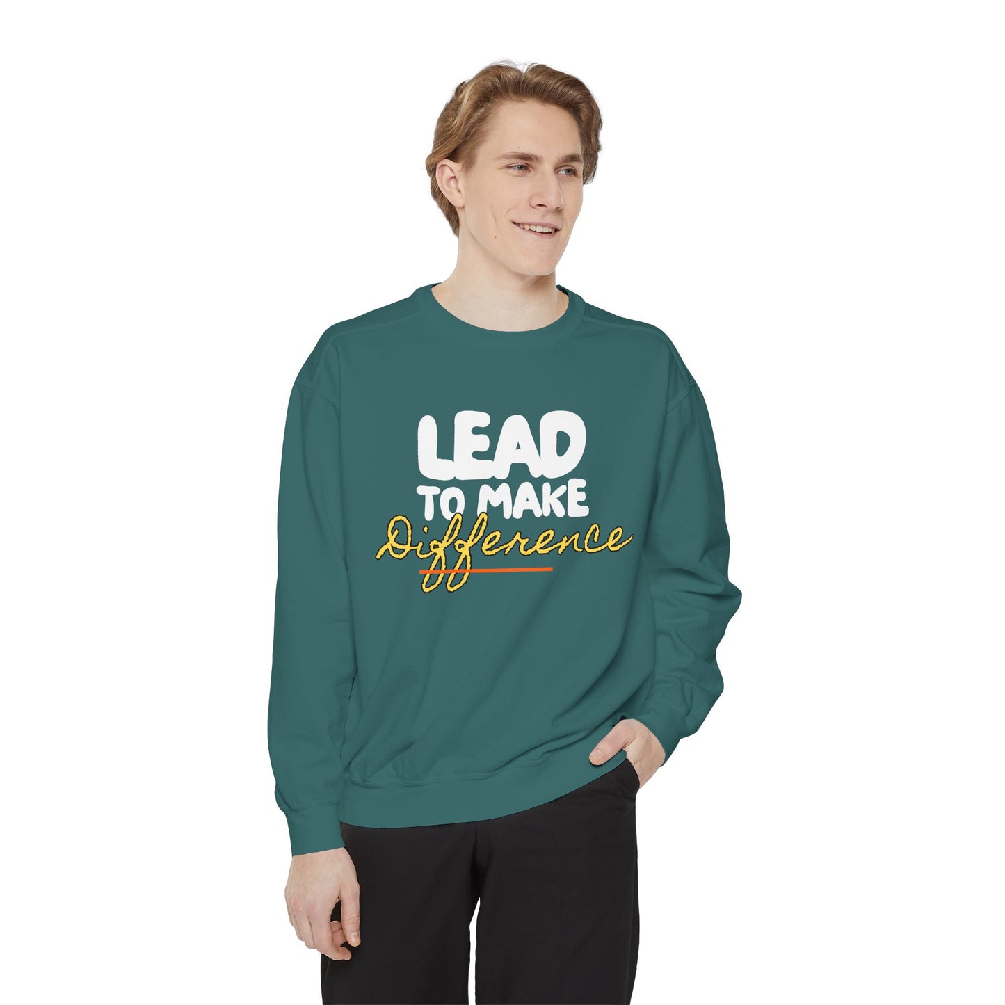 Difference Sweatshirt — Script Logo Pullover for Activism & Positive Vibes
