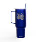 40oz Engraved Insulated Tumbler with Lid & Straw — Wildlife Cat Logo
