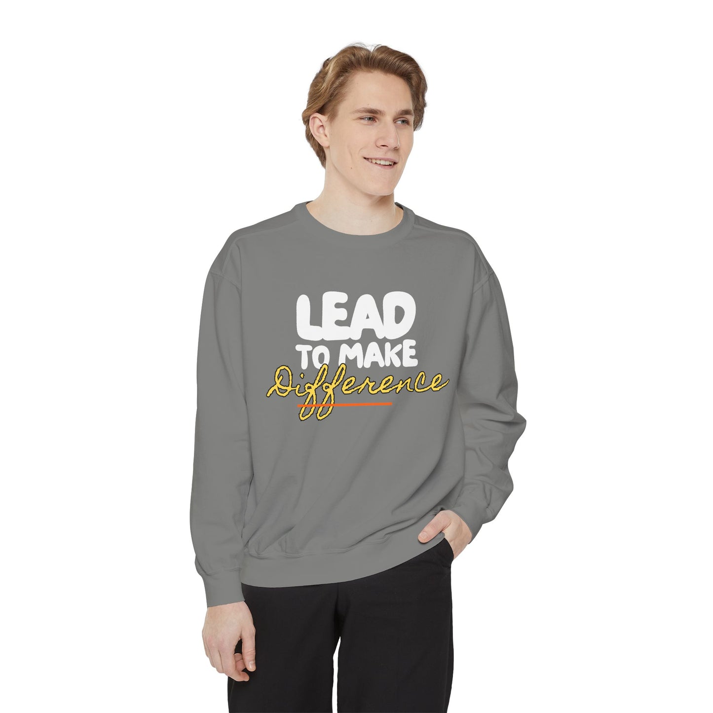 Difference Sweatshirt — Script Logo Pullover for Activism & Positive Vibes