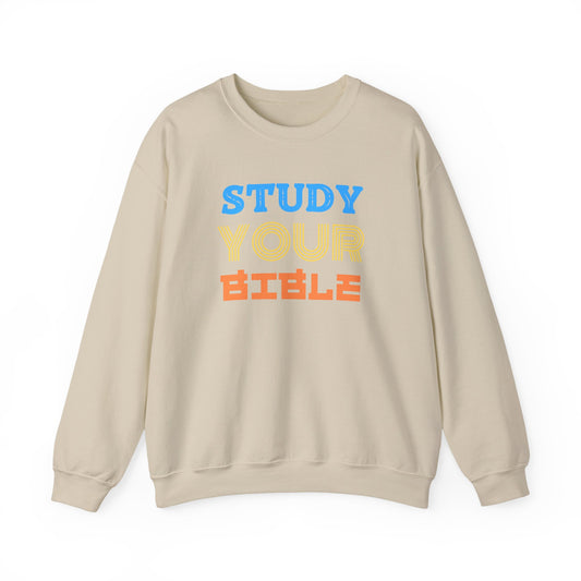 Crewneck Sweatshirt — "Skilled, Called, Empowered" Colorful Watercolor Design
