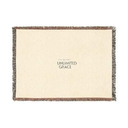 Woven Blanket — Neutral 'Grateful Grace' Fringe Throw