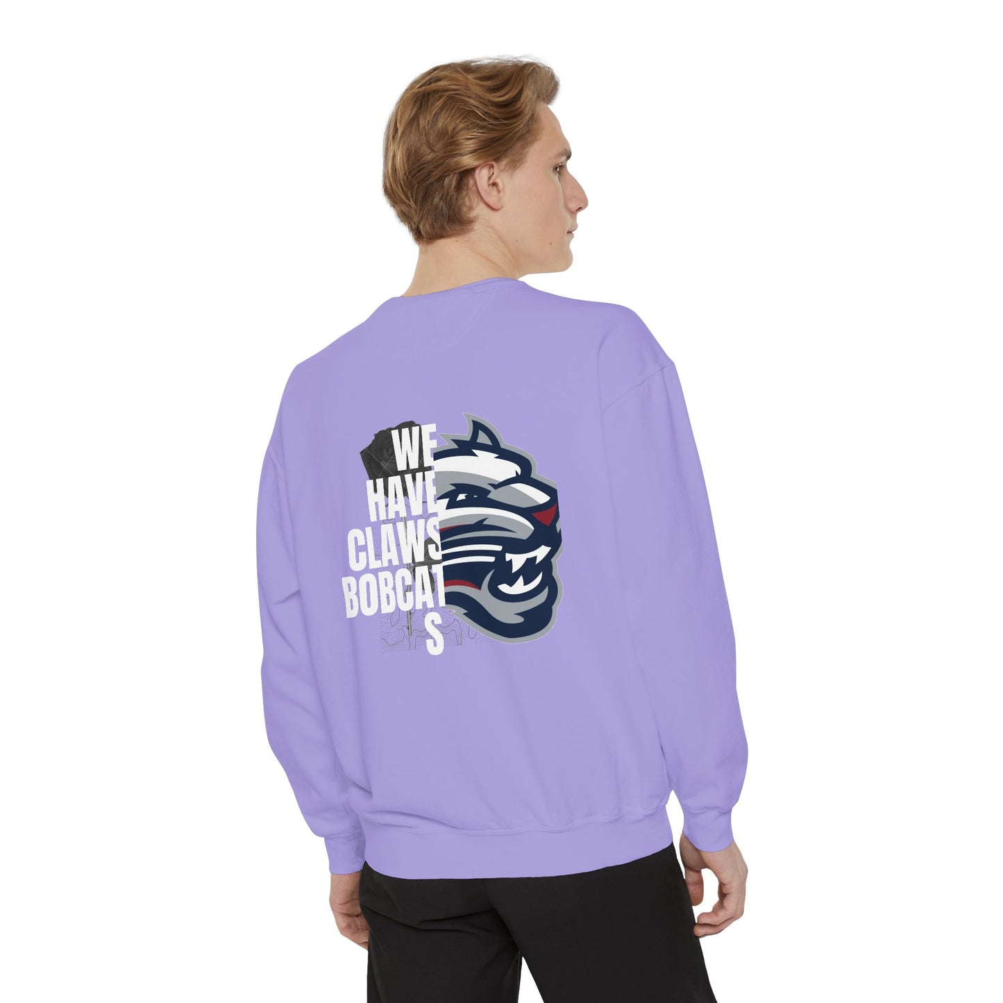 Bobcat Logo Sweatshirt — Retro Distressed Crewneck
