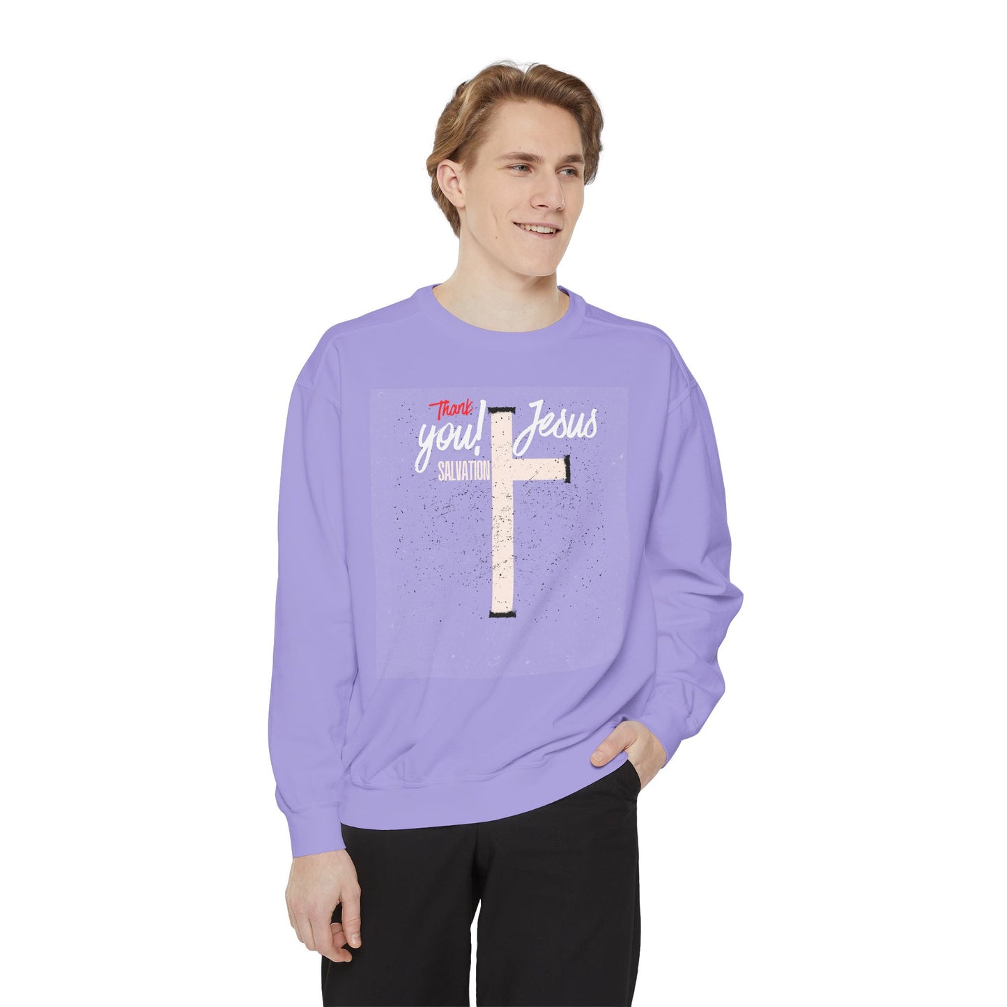 Grace Cross Sweatshirt — "Candidate of Grace" Christian Pullover