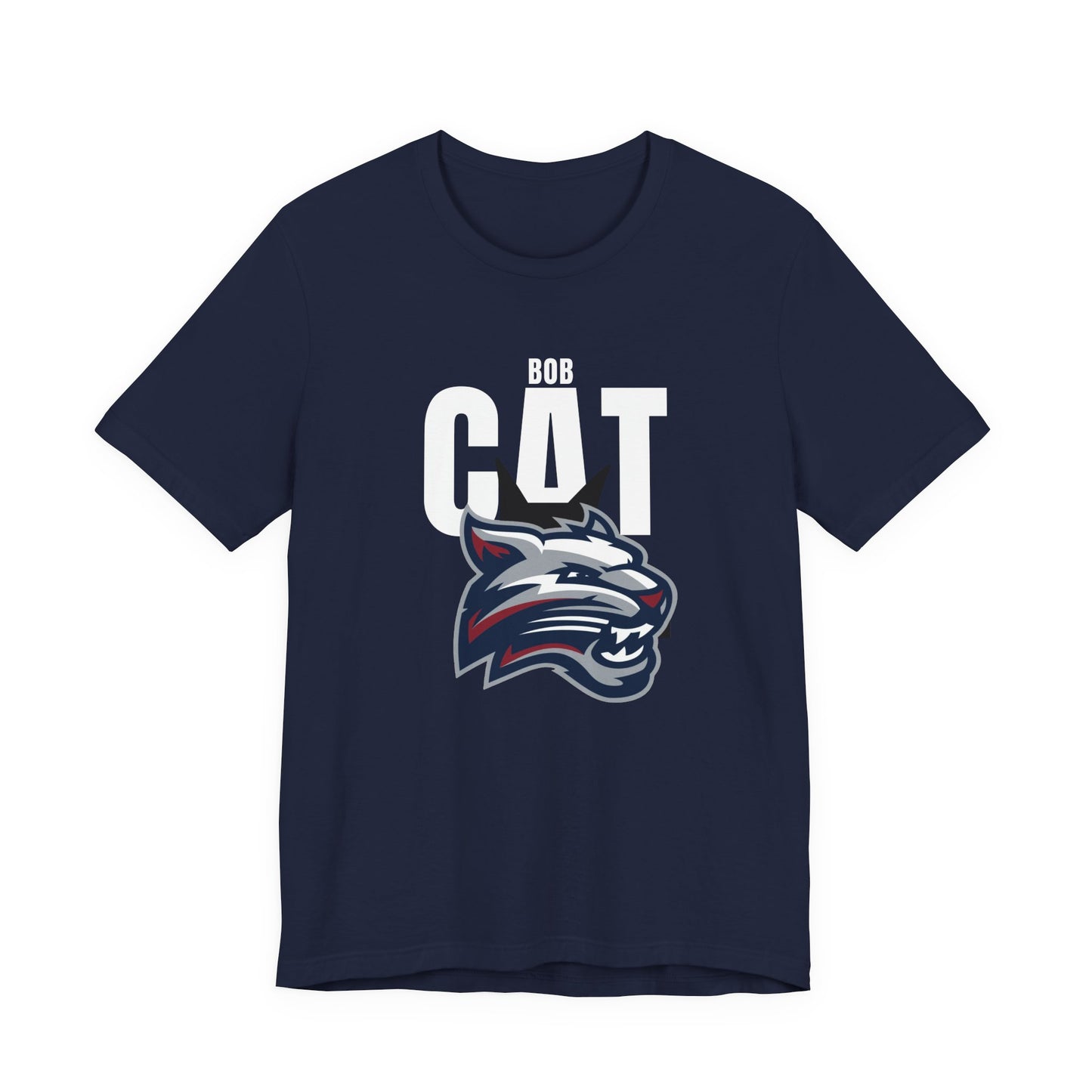 Bobcats Head Graphic Tee — Athletic Mascot T‑Shirt